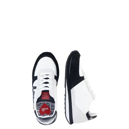 Buty sportowe damskie Love Moschino sneakersy wielokolorowe sznurowane na wiosnę płaskie