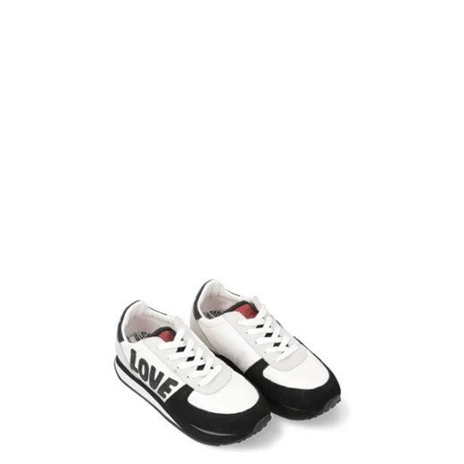 Buty sportowe damskie Love Moschino sneakersy sznurowane z tkaniny