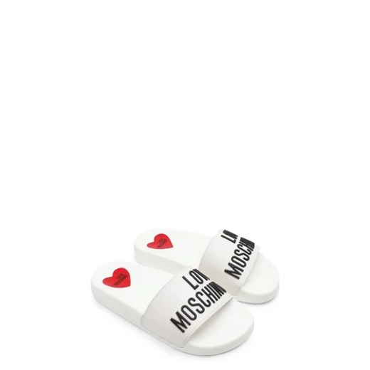 Klapki damskie Love Moschino letnie z tworzywa sztucznego bez zapięcia