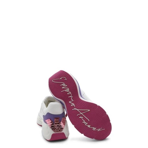 Buty sportowe damskie Emporio Armani sneakersy z tworzywa sztucznego