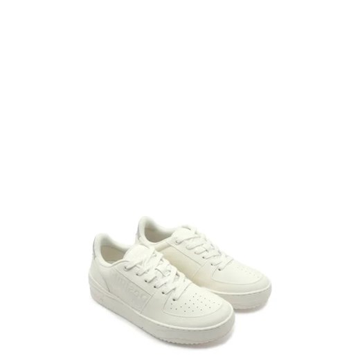 Buty sportowe damskie Desigual sneakersy beżowe płaskie sznurowane