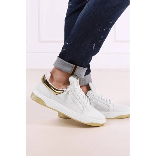 Giuseppe Zanotti Skórzane trampki TALOGO Giuseppe Zanotti 42 wyprzedaż Gomez Fashion Store