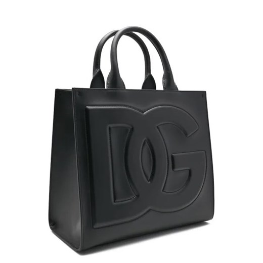 Dolce Gabbana Skórzana shopperka Dolce Gabbana Uniwersalny Gomez Fashion Store