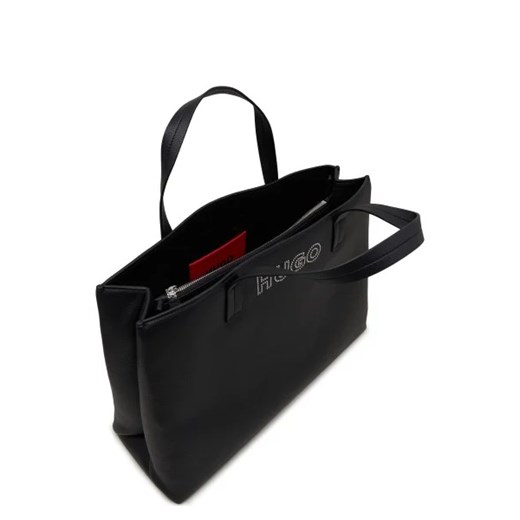 Hugo Boss shopper bag czarna matowa na ramię 
