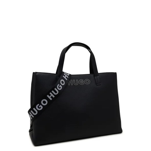 Shopper bag Hugo Boss matowa na ramię 