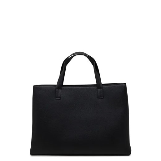 Shopper bag Hugo Boss matowa ze skóry ekologicznej 