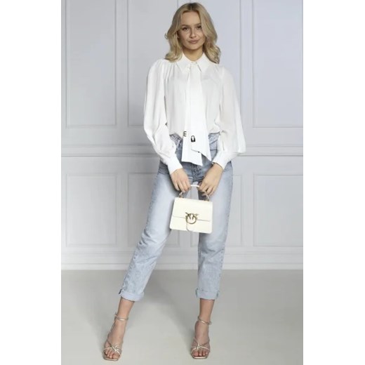 Pinko Skórzana listonoszka Love One Top Handle Mini Light Pinko OS Gomez Fashion Store