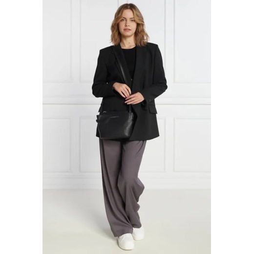 Listonoszka Calvin Klein matowa średniej wielkości elegancka ze skóry ekologicznej