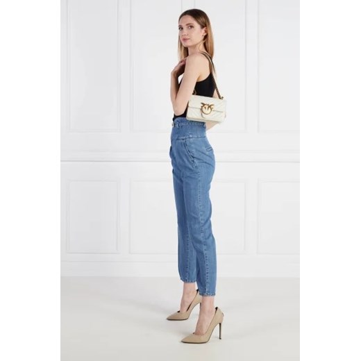 Pinko Skórzana torebka na ramię Love One Mini Crossbody Pinko OS Gomez Fashion Store
