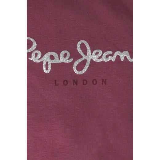 Pepe Jeans London T-shirt HANA GLITTER | Regular Fit 182 Gomez Fashion Store