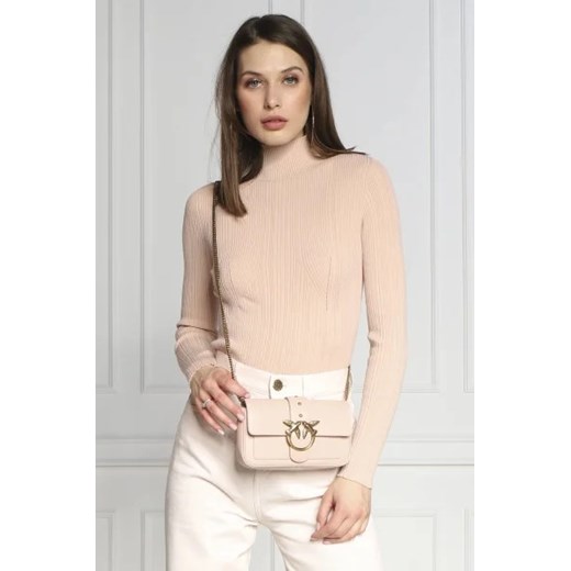 Pinko Skórzana torebka na ramię LOVE ONE POCKET C Pinko OS Gomez Fashion Store