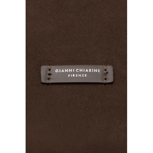 GIANNI CHIARINI Skórzana shopperka + saszetka Gianni Chiarini Uniwersalny Gomez Fashion Store
