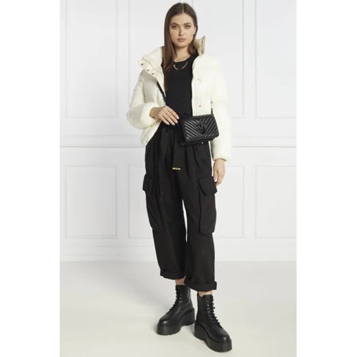 Kopertówka Pinko niemieszcząca a4 matowa na ramię elegancka skórzana