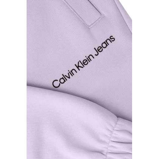 Spodnie dziewczęce fioletowe Calvin Klein 