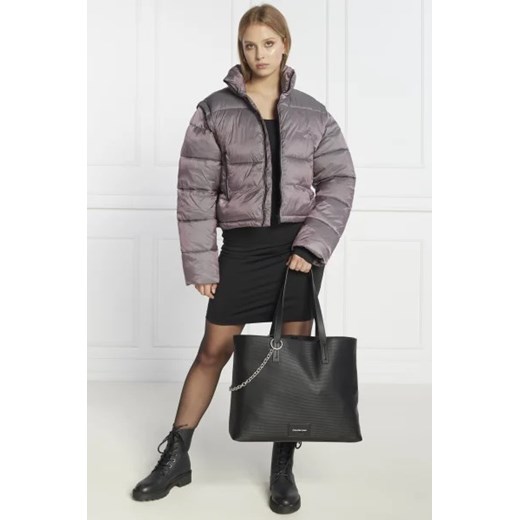 Shopper bag Calvin Klein ze skóry ekologicznej 