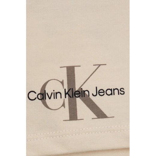 Spodenki dziewczęce Calvin Klein z jeansu z napisami