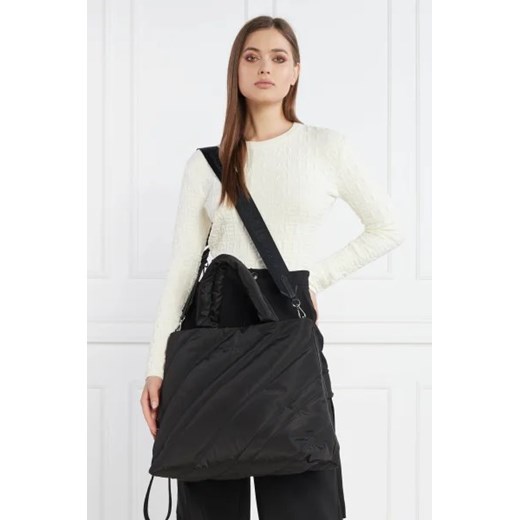 Shopper bag Gaëlle Paris czarna z poliestru