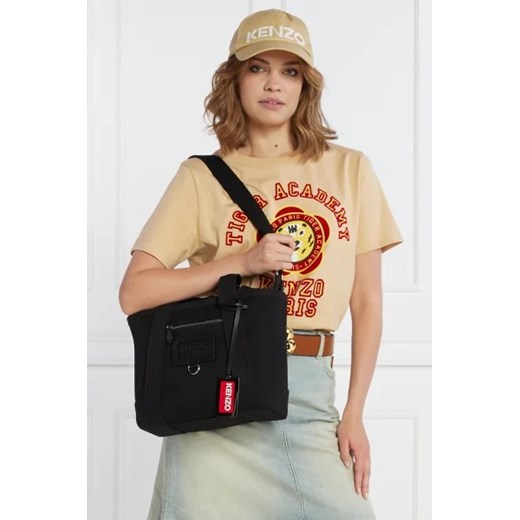 Shopper bag Kenzo elegancka mieszcząca a5 matowa z bawełny