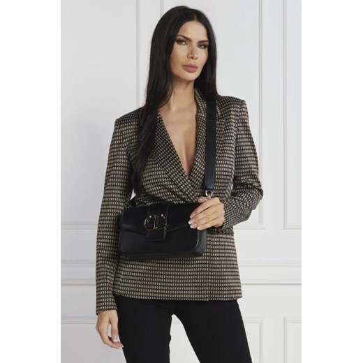 Listonoszka Twinset elegancka na ramię matowa skórzana