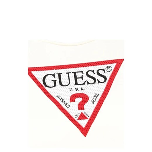 Biała bluzka dziewczęca Guess bawełniana