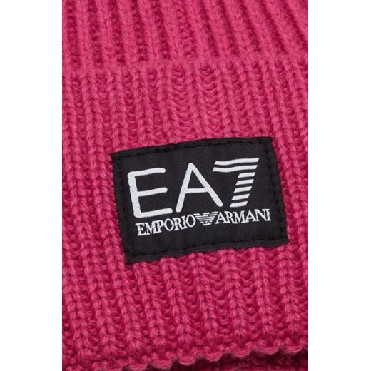 EA7 Czapka | z dodatkiem wełny S promocja Gomez Fashion Store