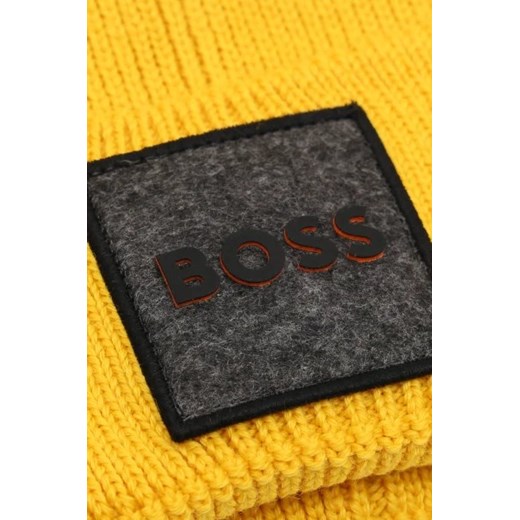 Czapka zimowa męska BOSS HUGO żółta