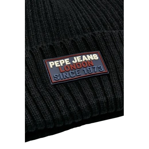 Pepe Jeans London Czapka HAYES | z dodatkiem wełny Uniwersalny Gomez Fashion Store okazja
