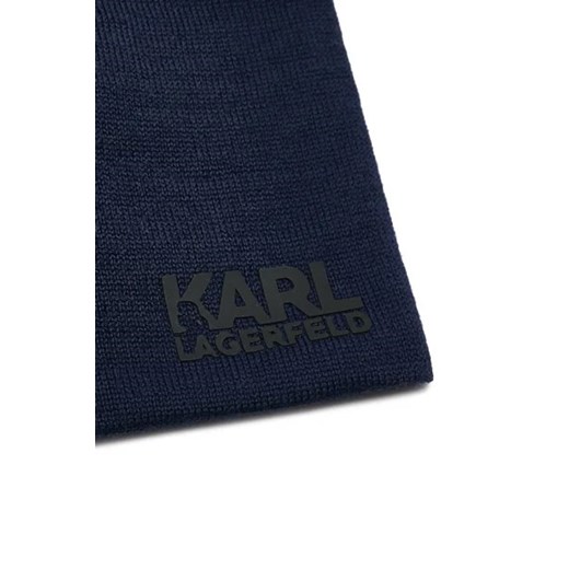 Karl Lagerfeld Wełniana czapka | z dodatkiem wełny Karl Lagerfeld M okazja Gomez Fashion Store