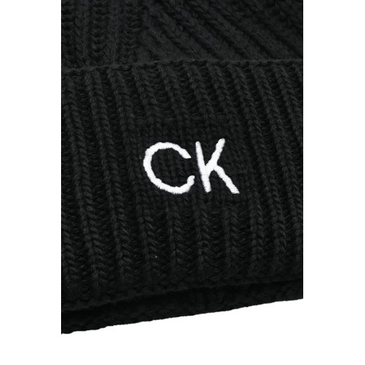 Calvin Klein Czapka ELEVATED | z dodatkiem wełny i kaszmiru Calvin Klein Uniwersalny Gomez Fashion Store promocja