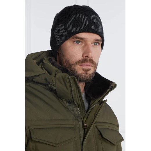 BOSS BLACK Czapka Lamico | z dodatkiem wełny OS okazyjna cena Gomez Fashion Store