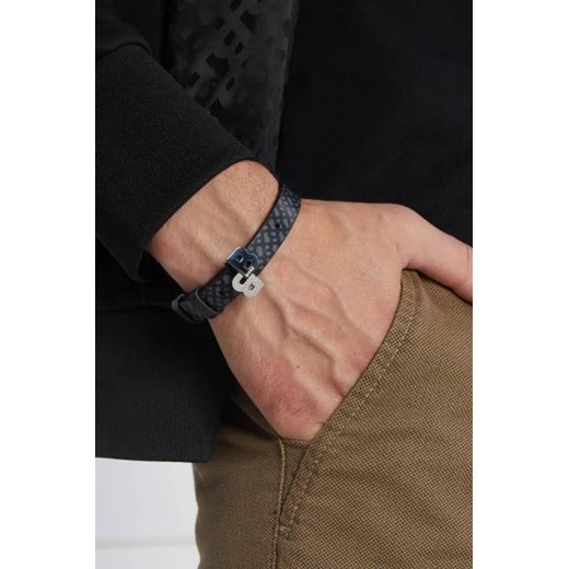 BOSS BLACK Skórzana bransoleta B-DOUBLEB OS okazyjna cena Gomez Fashion Store