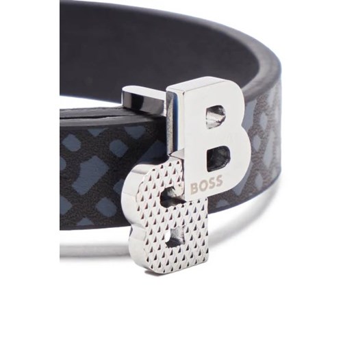 BOSS BLACK Skórzana bransoleta B-DOUBLEB OS okazja Gomez Fashion Store