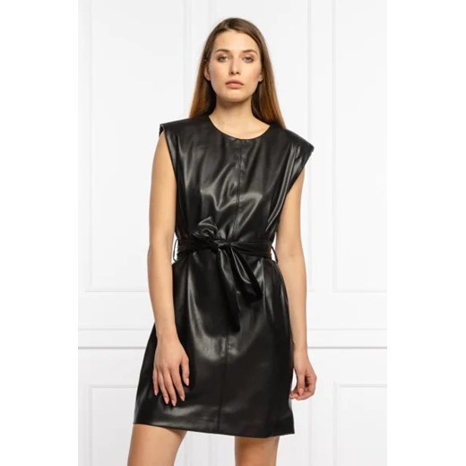 Sukienka Liu Jo z krótkimi rękawami mini z okrągłym dekoltem 