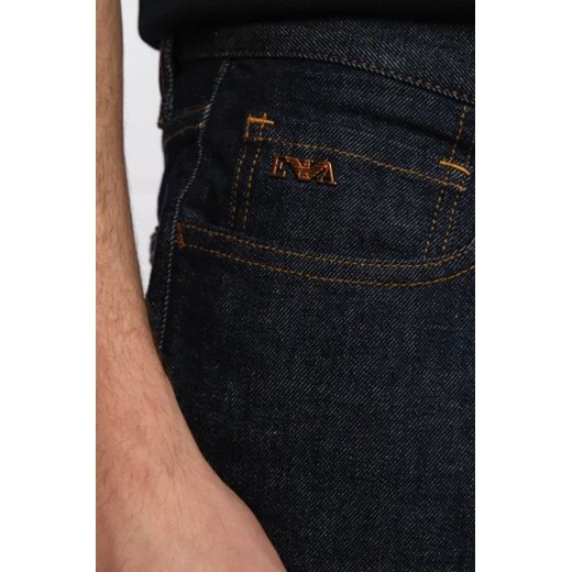 Emporio Armani Szorty | Regular Fit | denim Emporio Armani 50 okazja Gomez Fashion Store
