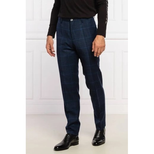 BOSS Wełniane spodnie H-Genius-Detail-214 | Slim Fit 56 okazja Gomez Fashion Store