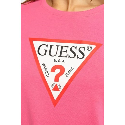 GUESS JEANS T-shirt ORIGINAL | Regular Fit XS wyprzedaż Gomez Fashion Store