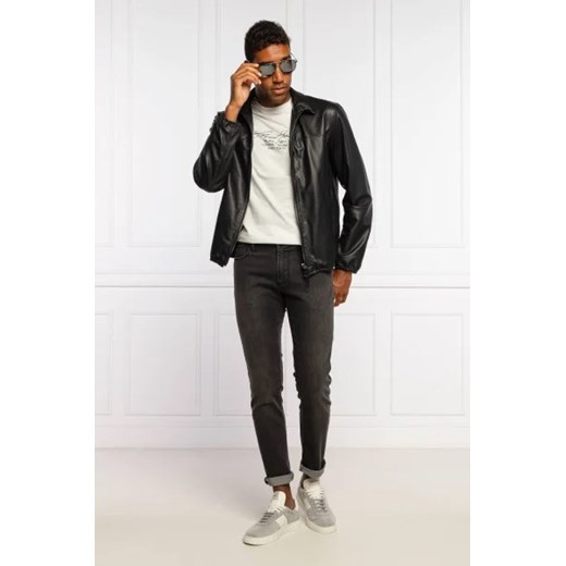 Emporio Armani Skórzana kurtka | Regular Fit Emporio Armani 54 okazyjna cena Gomez Fashion Store