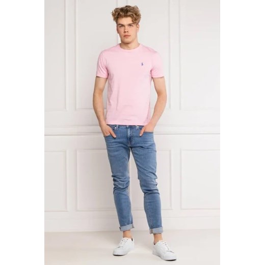 T-shirt męski różowy Polo Ralph Lauren z krótkim rękawem
