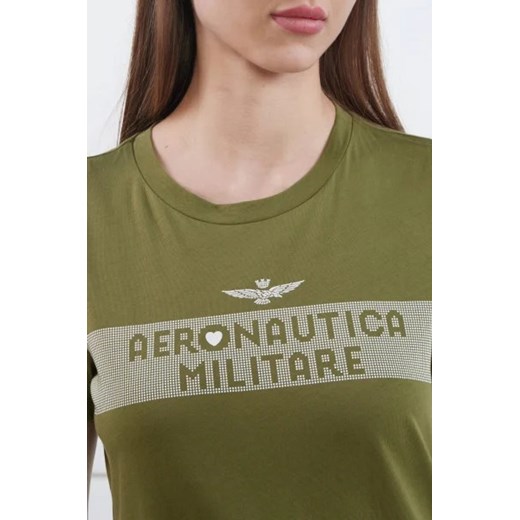Bluzka damska Aeronautica Militare w militarnym stylu bawełniana