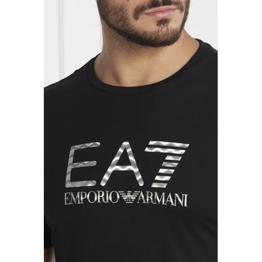 EA7 T-shirt | Regular Fit S promocja Gomez Fashion Store