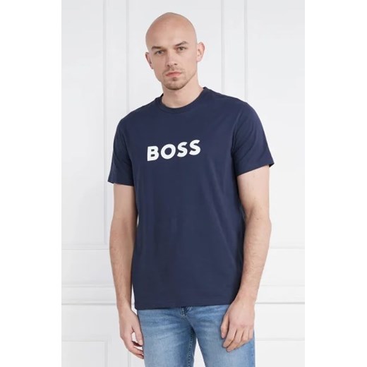 T-shirt męski BOSS HUGO z krótkimi rękawami z napisem 