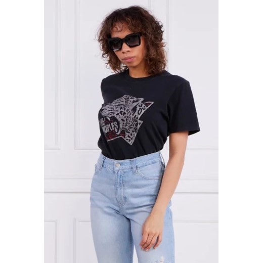 Bluzka damska The Kooples z okrągłym dekoltem w stylu młodzieżowym