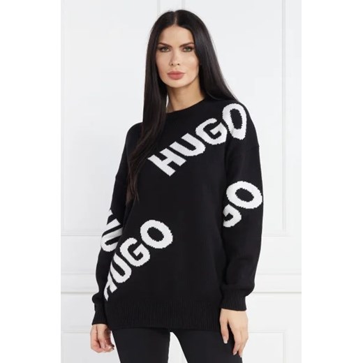 HUGO Sweter Slaria | Loose fit M wyprzedaż Gomez Fashion Store