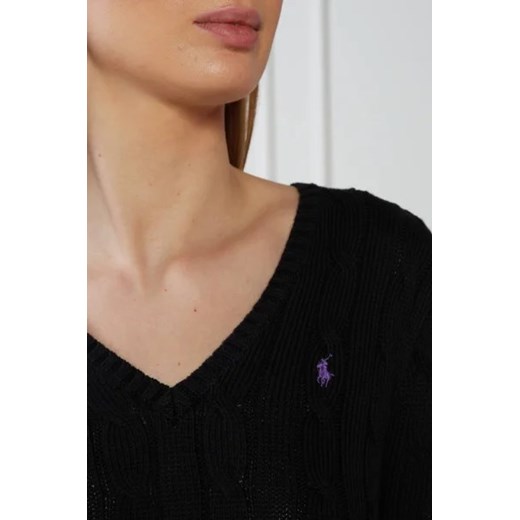 Czarny sweter damski Polo Ralph Lauren casual