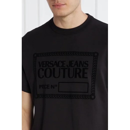 T-shirt męski Versace Jeans z krótkim rękawem z napisami
