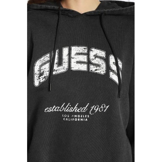 Bluza damska Guess czarna bawełniana