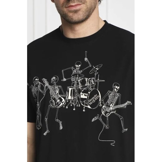 Alexander McQueen T-shirt SKELETON BAND PRT | Regular Fit XL Gomez Fashion Store wyprzedaż