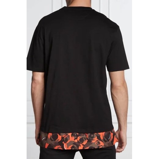 T-shirt męski Les Hommes z krótkim rękawem z napisem 