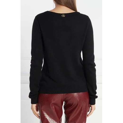 TWINSET Sweter | Regular Fit | z dodatkiem wełny i kaszmiru Twinset S Gomez Fashion Store