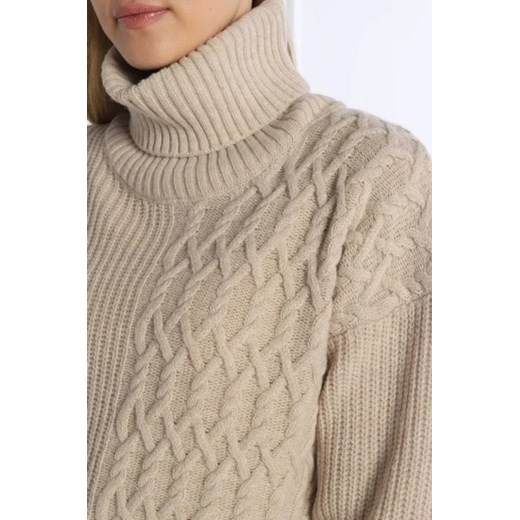Sweter damski Trussardi beżowy na jesień